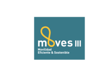 Logo Moves Iii Color Fondo Azul