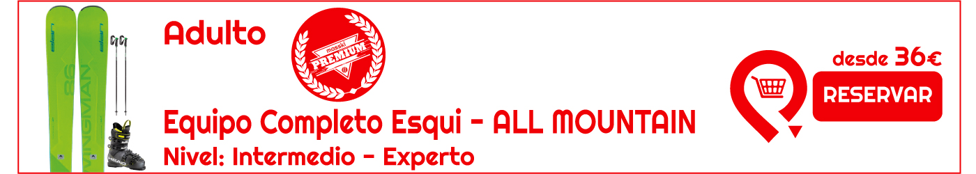 Equipo Esqui All Mountain en Sierra Nevada Equipo Esqui All Mountain en Sierra Nevada