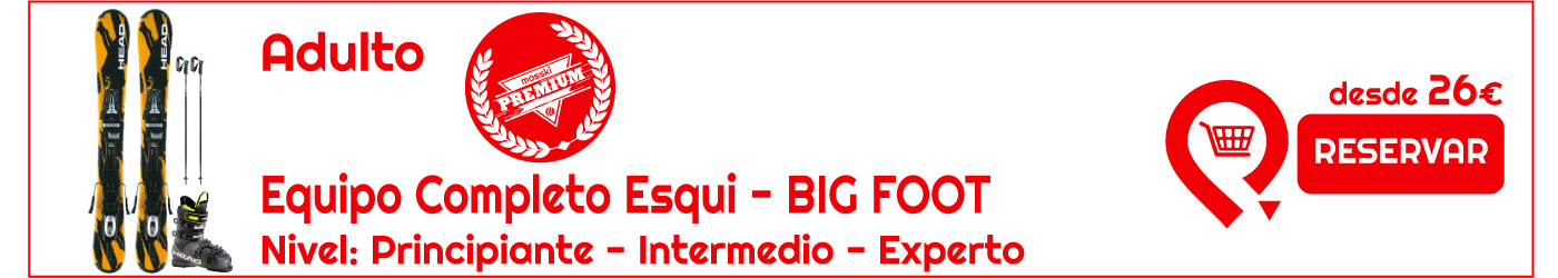 Equipo Esqui Big Foot en Sierra Nevada Equipo Esqui Big Foot en Sierra Nevada